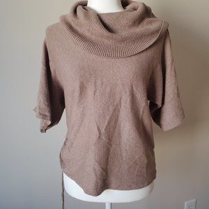 Karen Scott SS cowl neck sweater